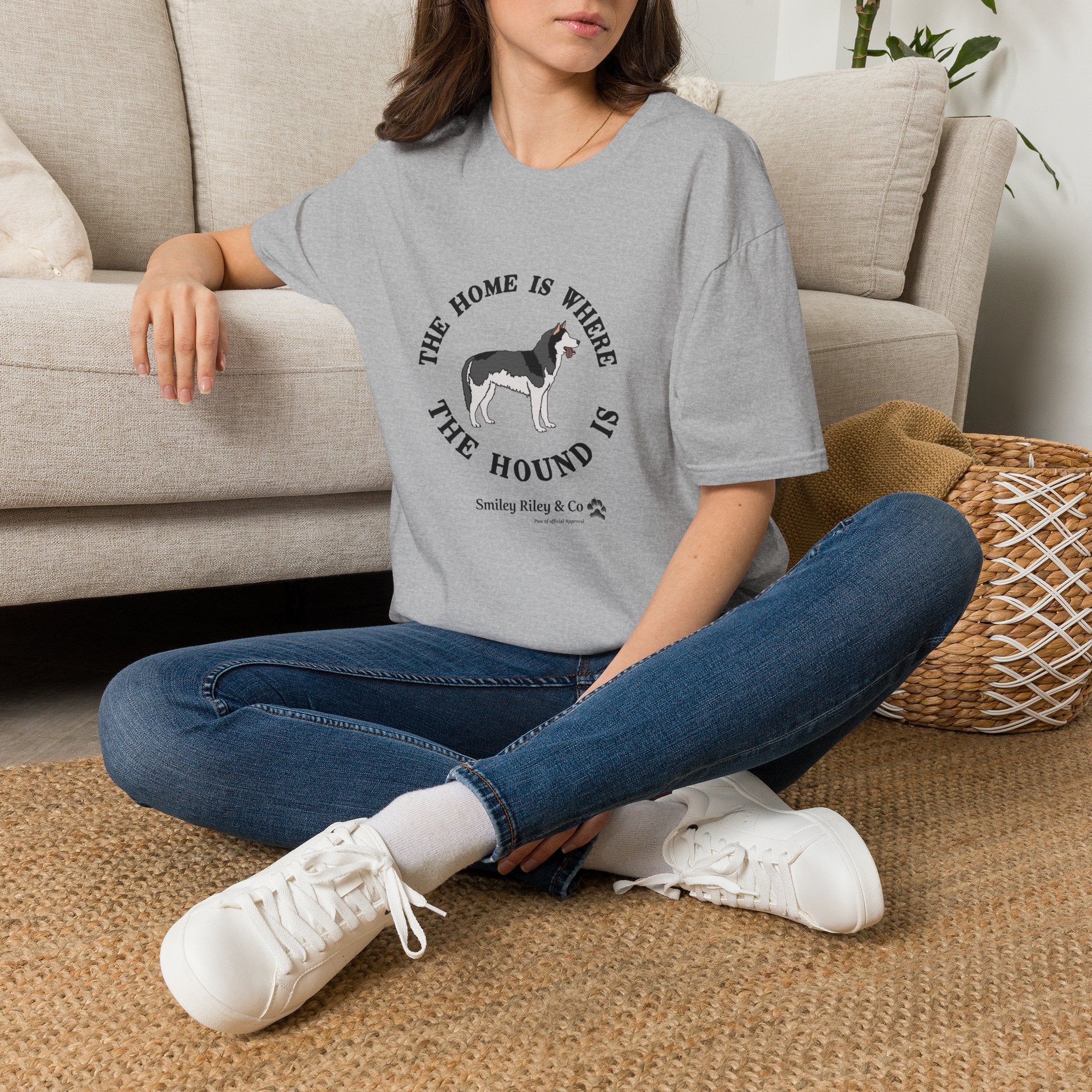 The Home Is Where The Hound Is Husky T-Shirt