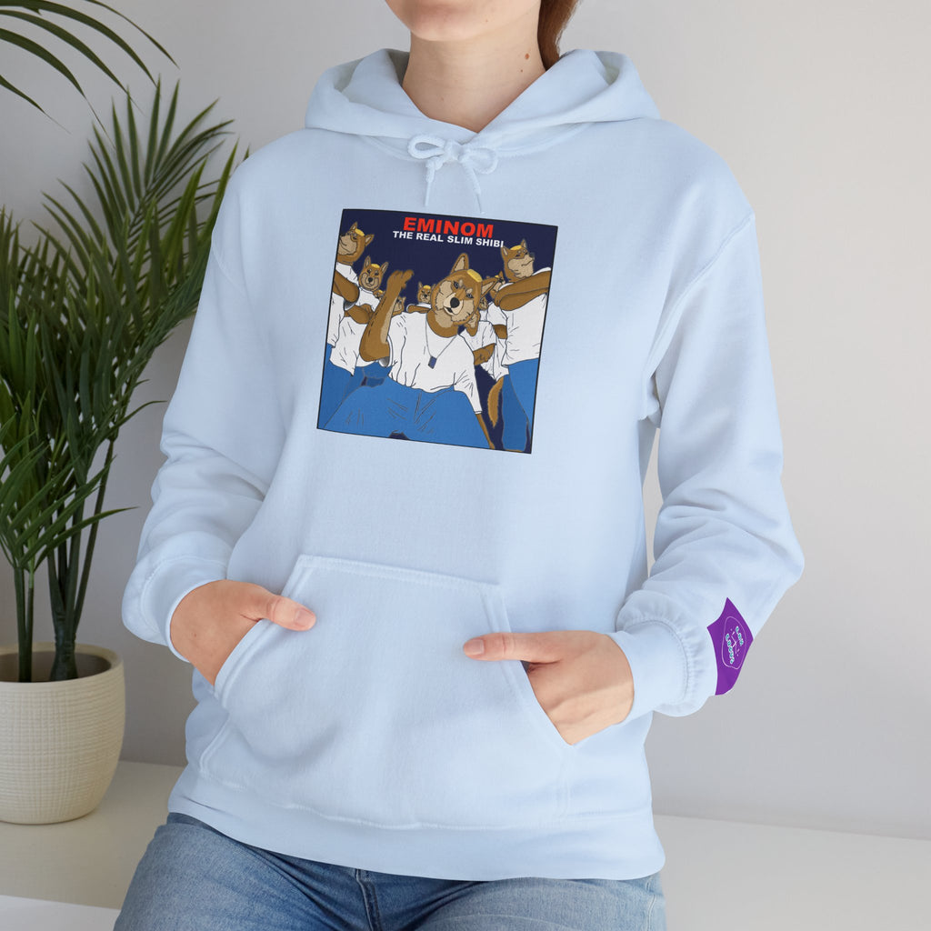 "Slim Shibi" Novelty Hoodie Pullover