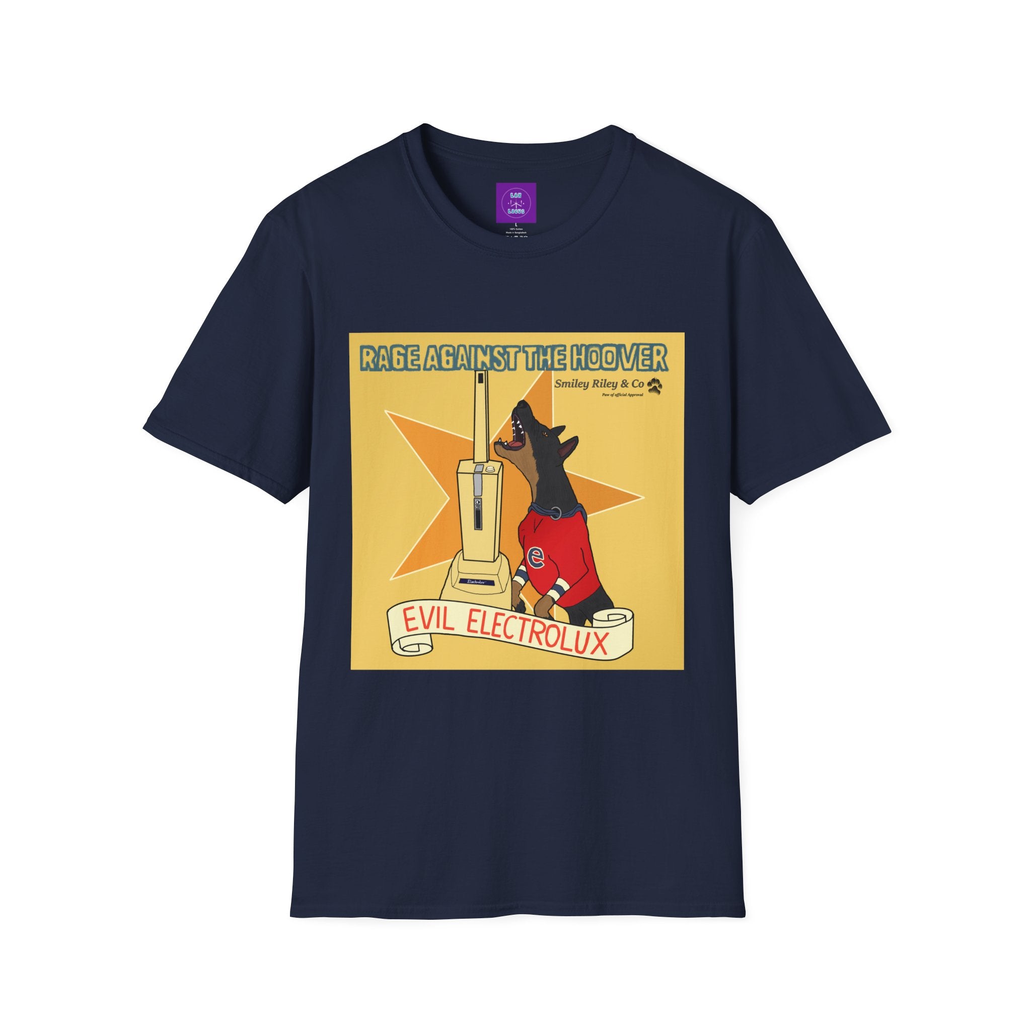 Rage Against The Hoover T-Shirt —  Band Parody Tee