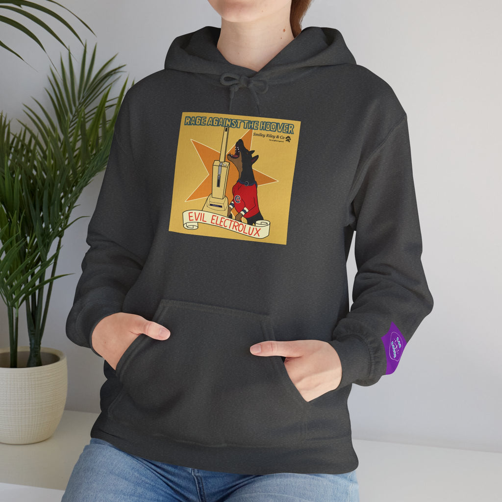"Rage Against The Hoover" Novelty Hoodie Pullover