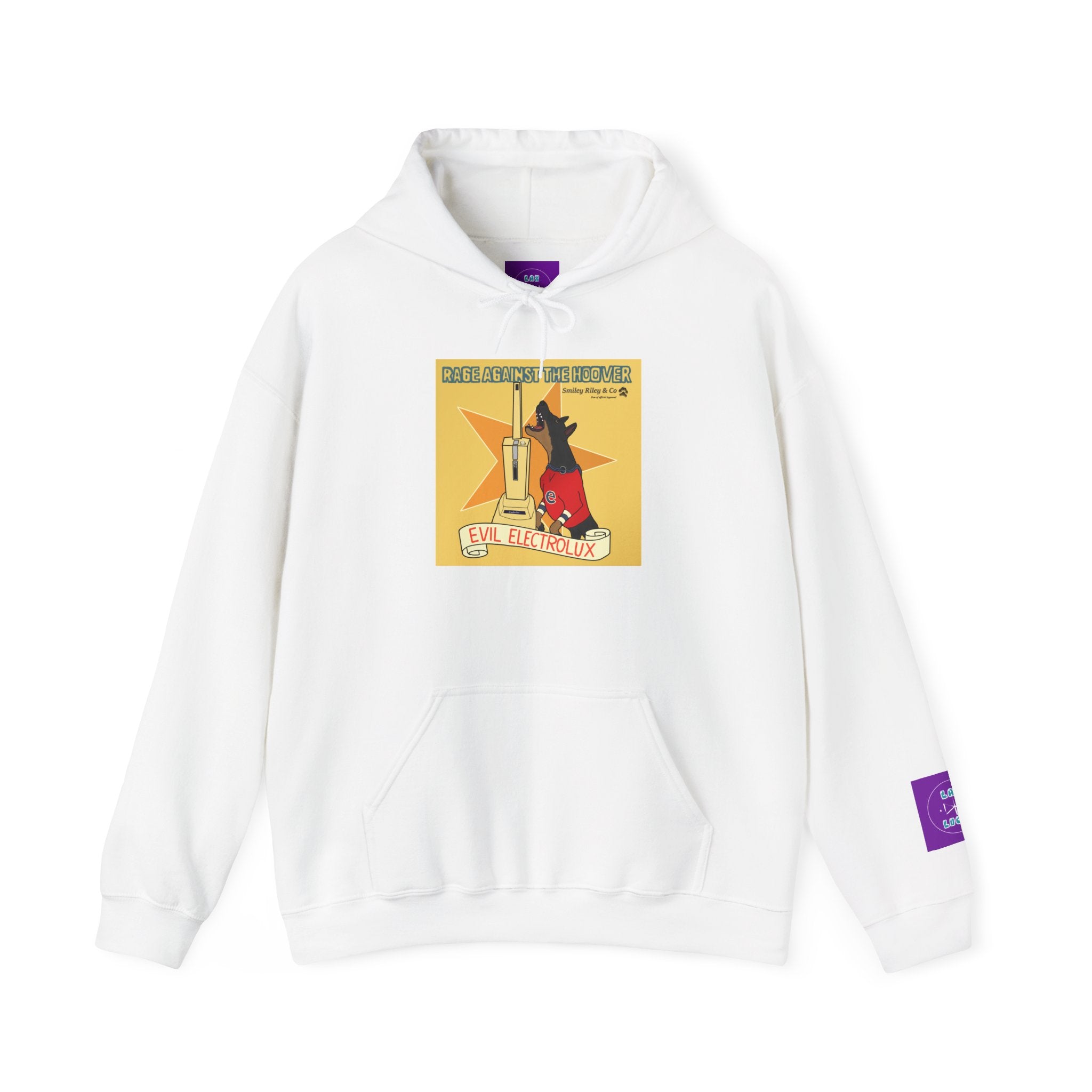 "Rage Against The Hoover" Novelty Hoodie Pullover