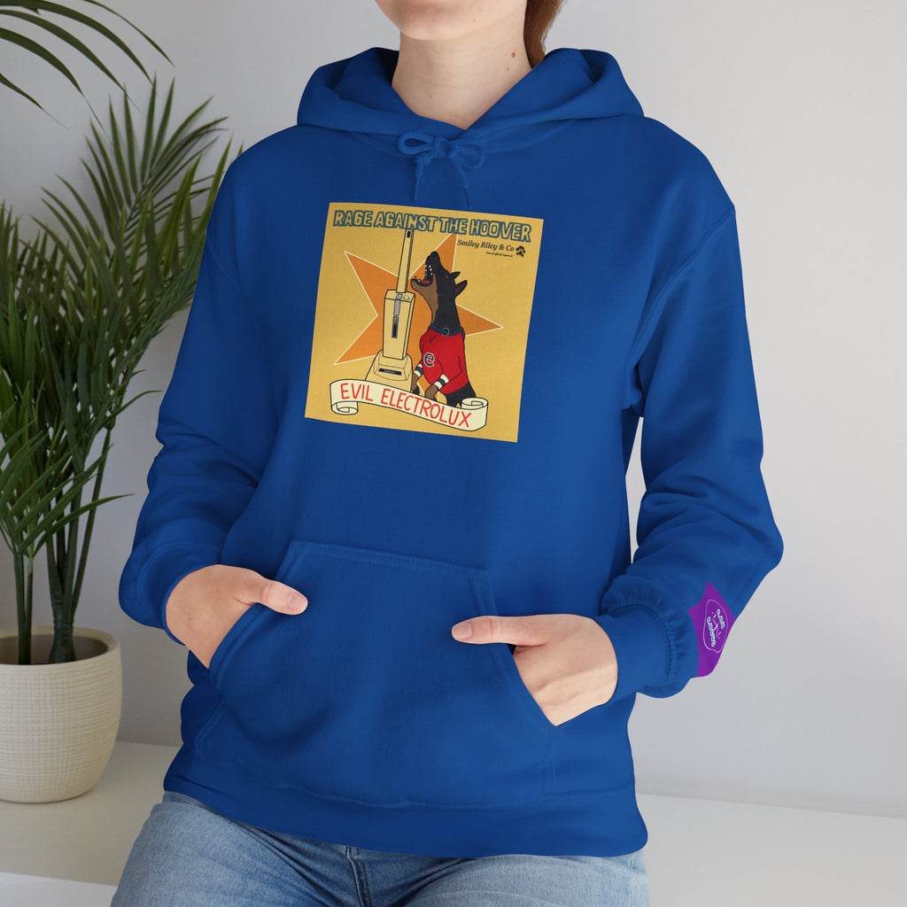 "Rage Against The Hoover" Novelty Hoodie Pullover