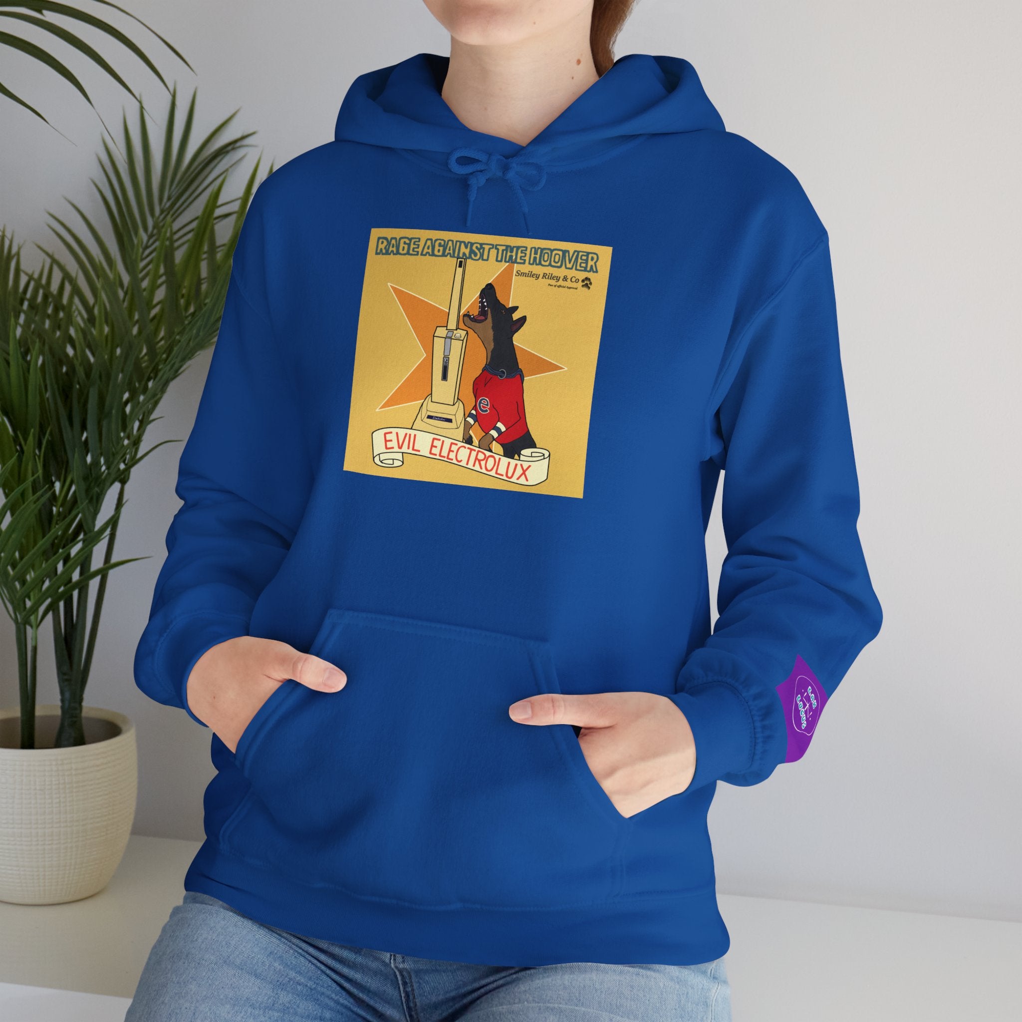 "Rage Against The Hoover" Novelty Hoodie Pullover