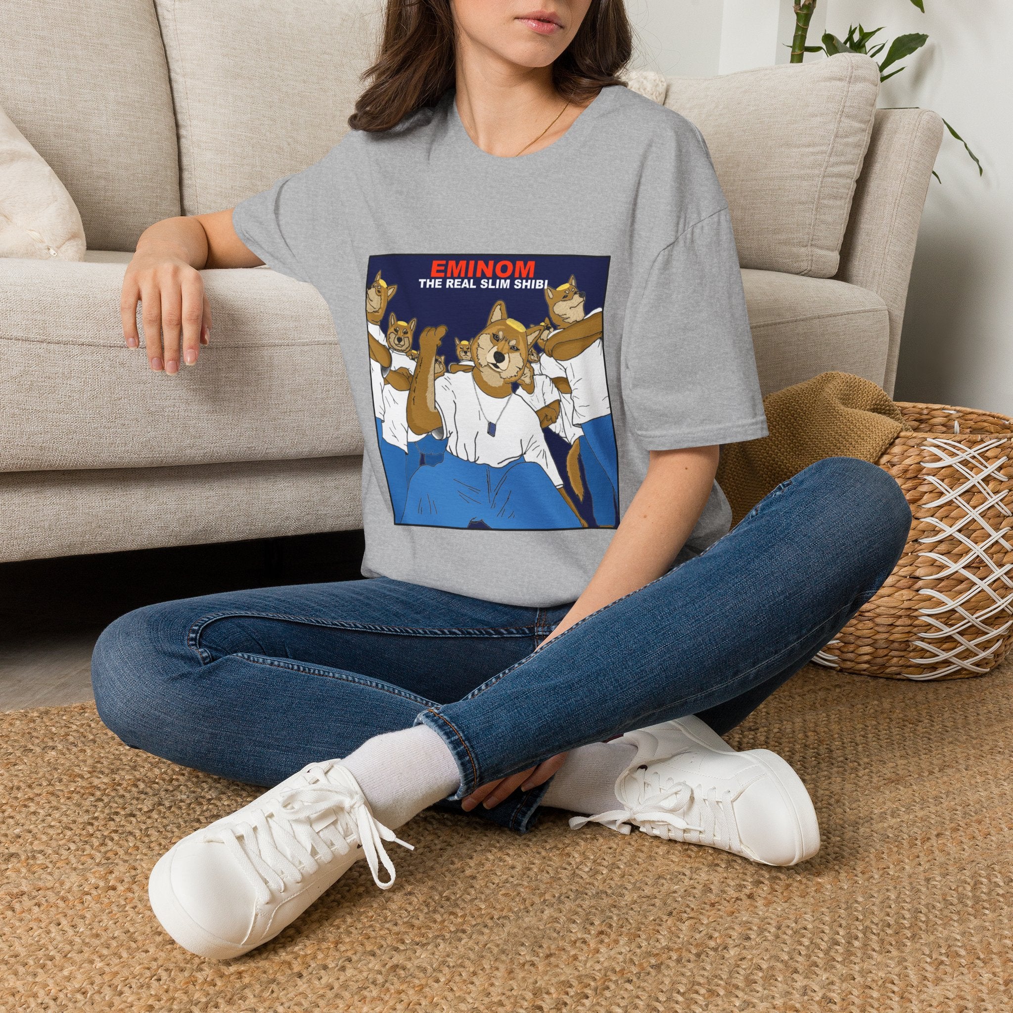 Eminom “The Real Slim Shibi” T-Shirt — Funny Shiba Inu Parody Tee