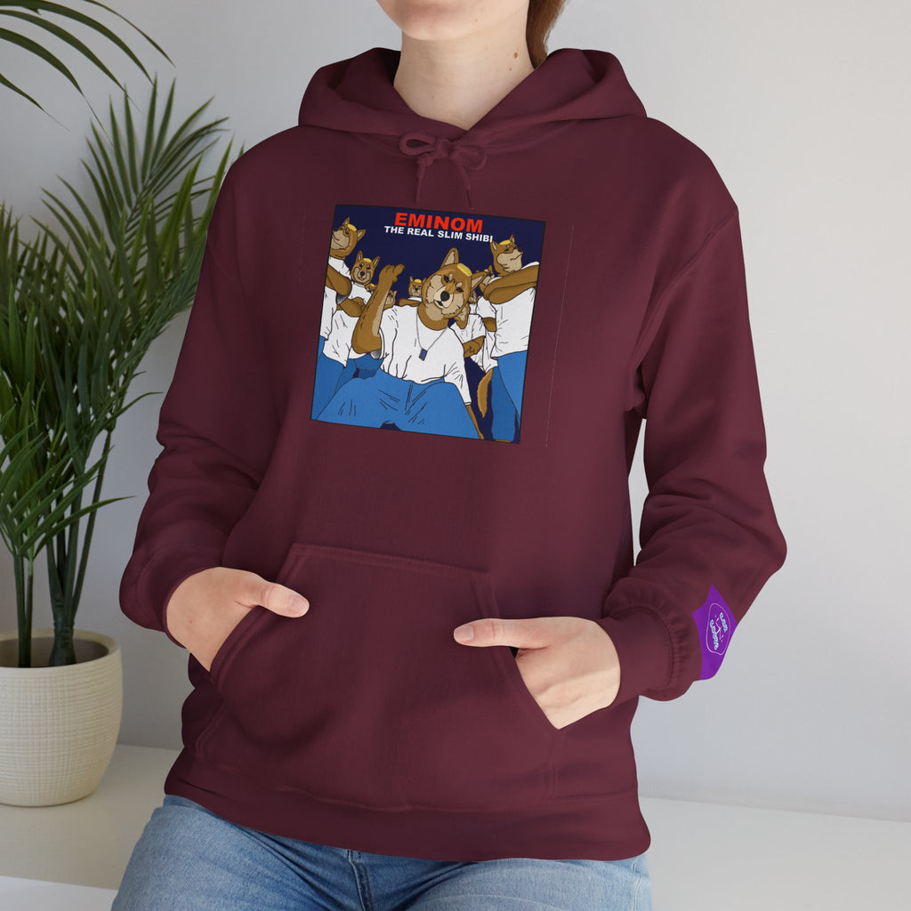 "Slim Shibi" Novelty Hoodie Pullover