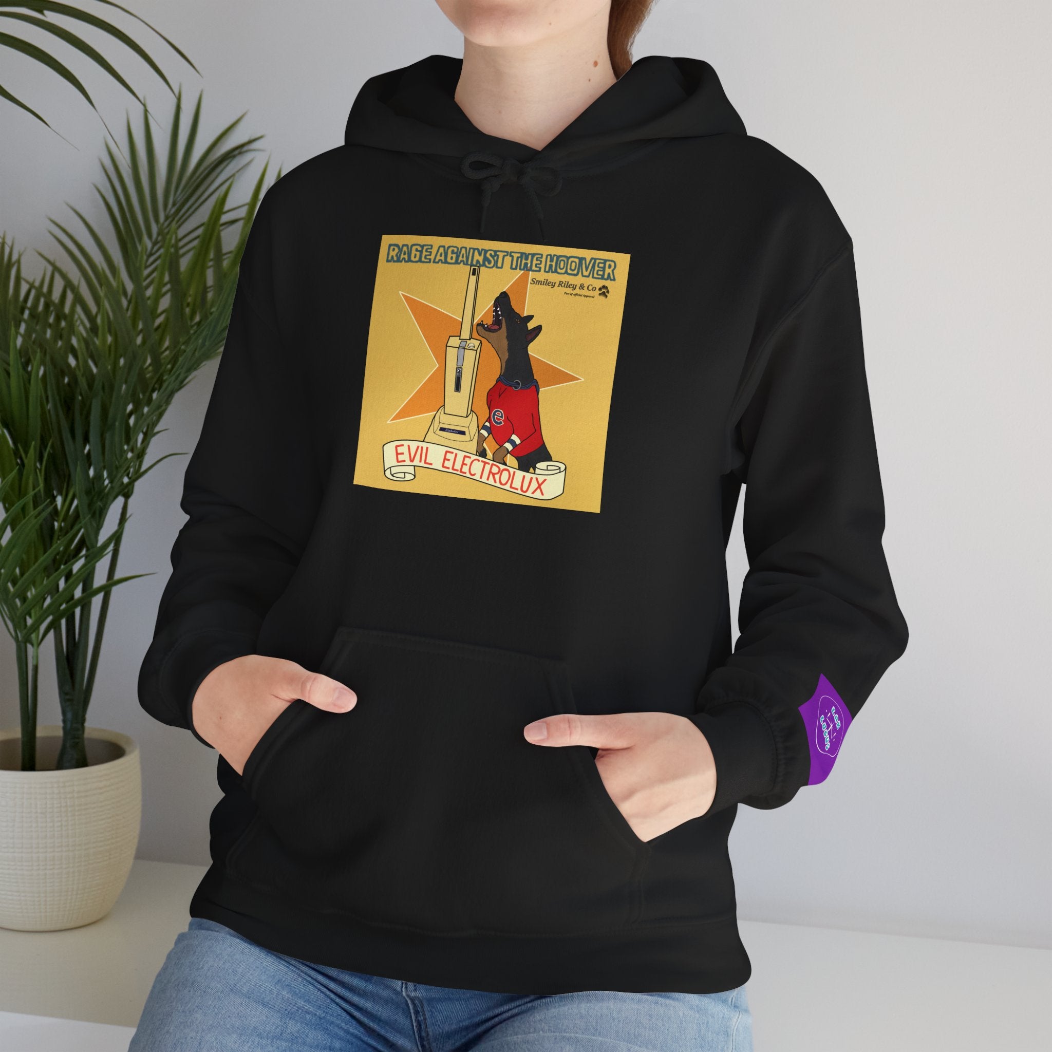 "Rage Against The Hoover" Novelty Hoodie Pullover