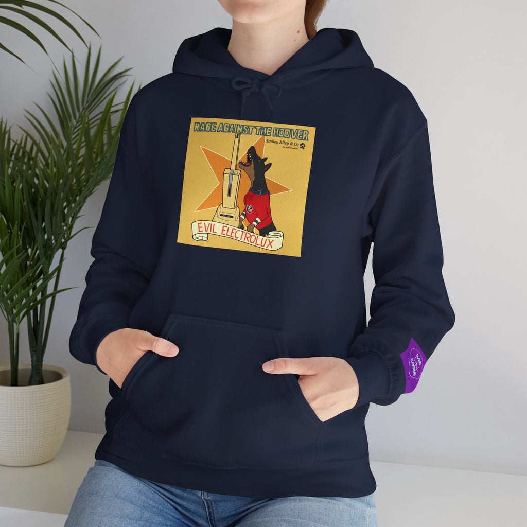 "Rage Against The Hoover" Novelty Hoodie Pullover
