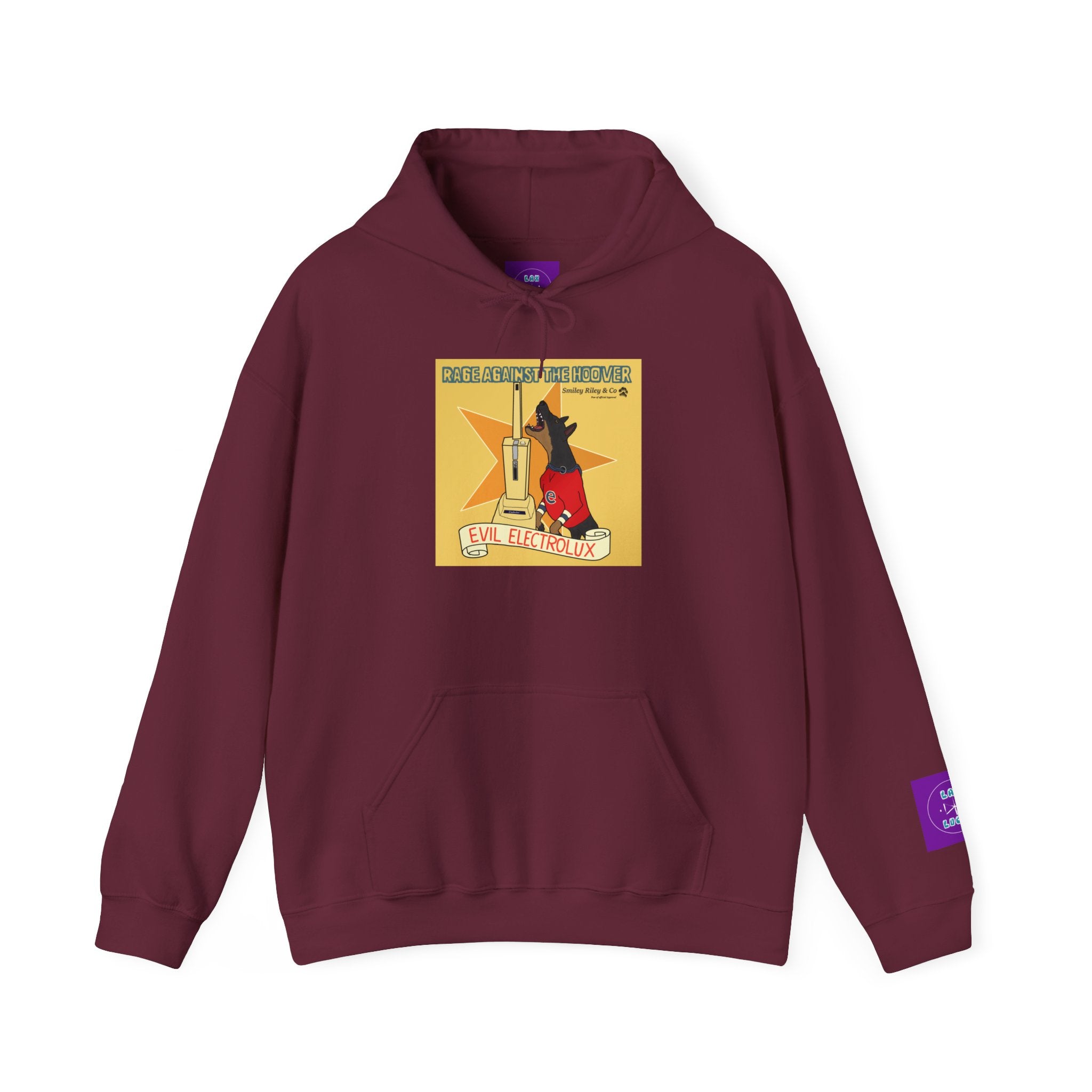 "Rage Against The Hoover" Novelty Hoodie Pullover