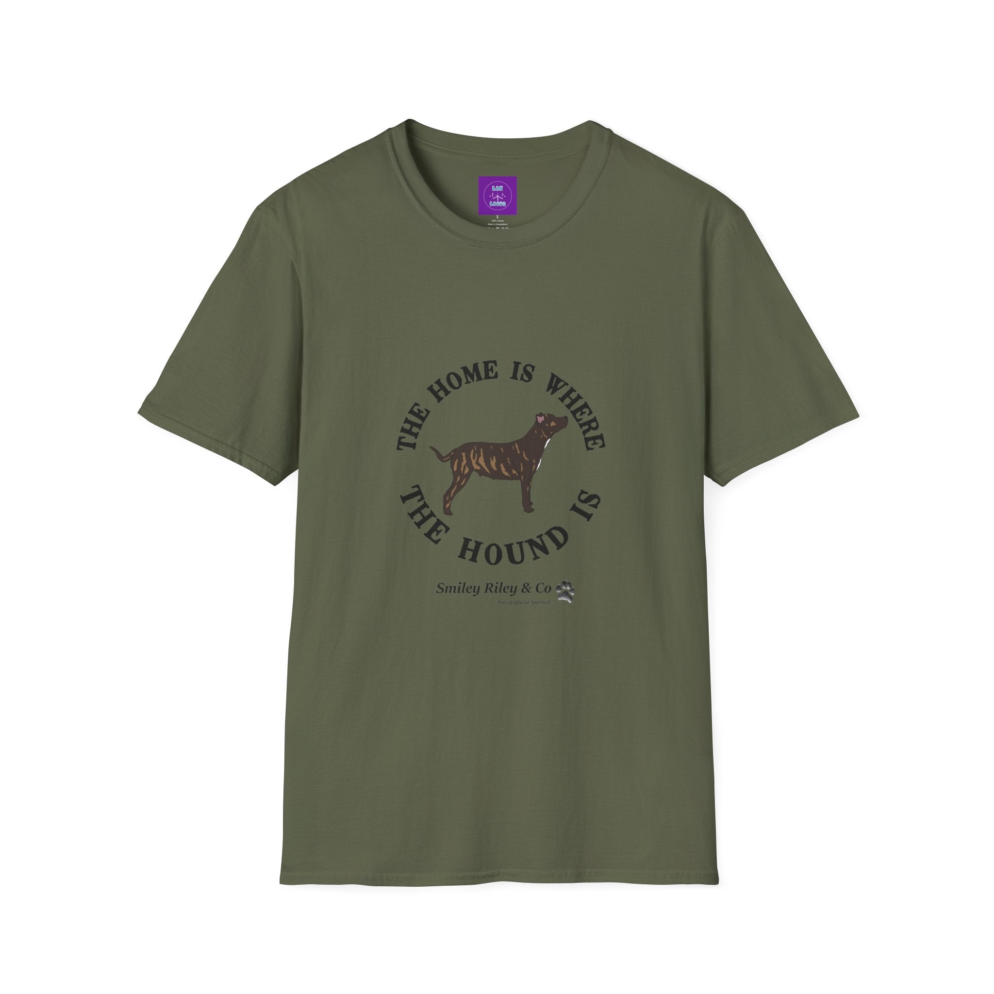 The Home Is Where the Hound Is Staffy T-Shirt