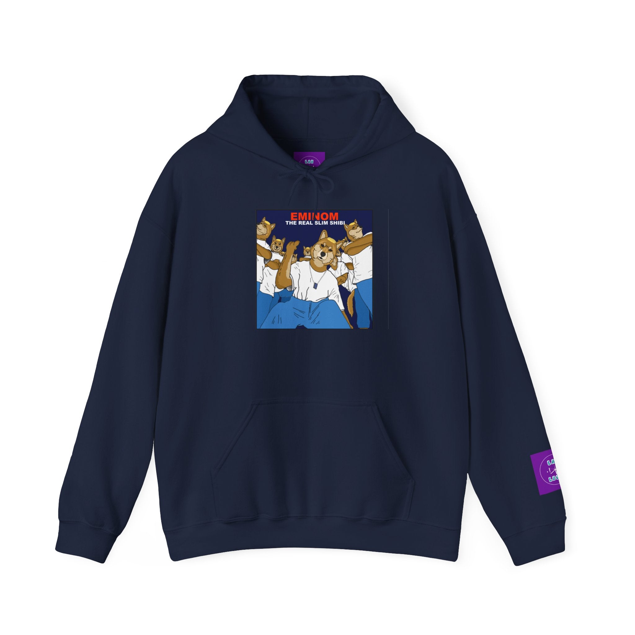 "Slim Shibi" Novelty Hoodie Pullover
