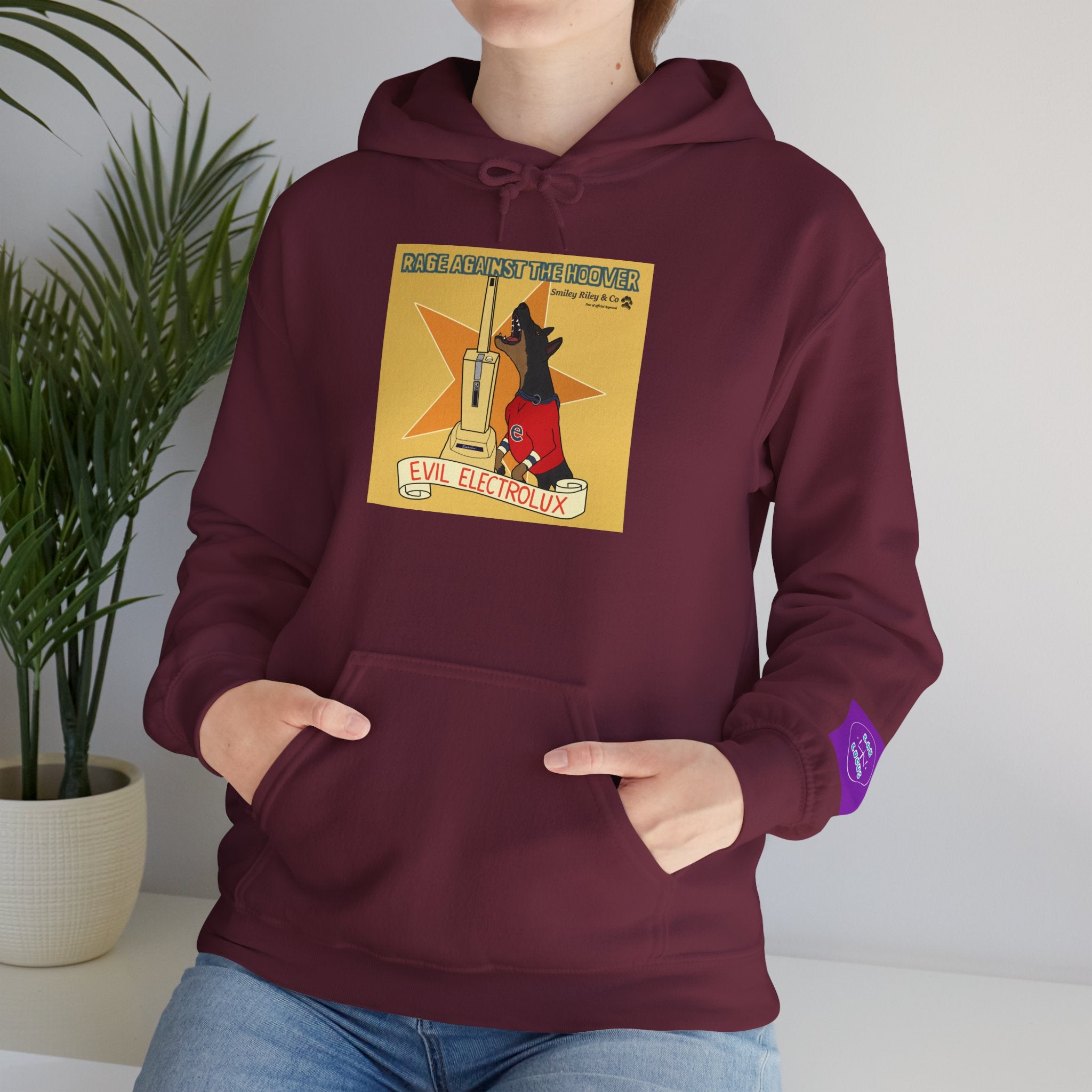"Rage Against The Hoover" Novelty Hoodie Pullover