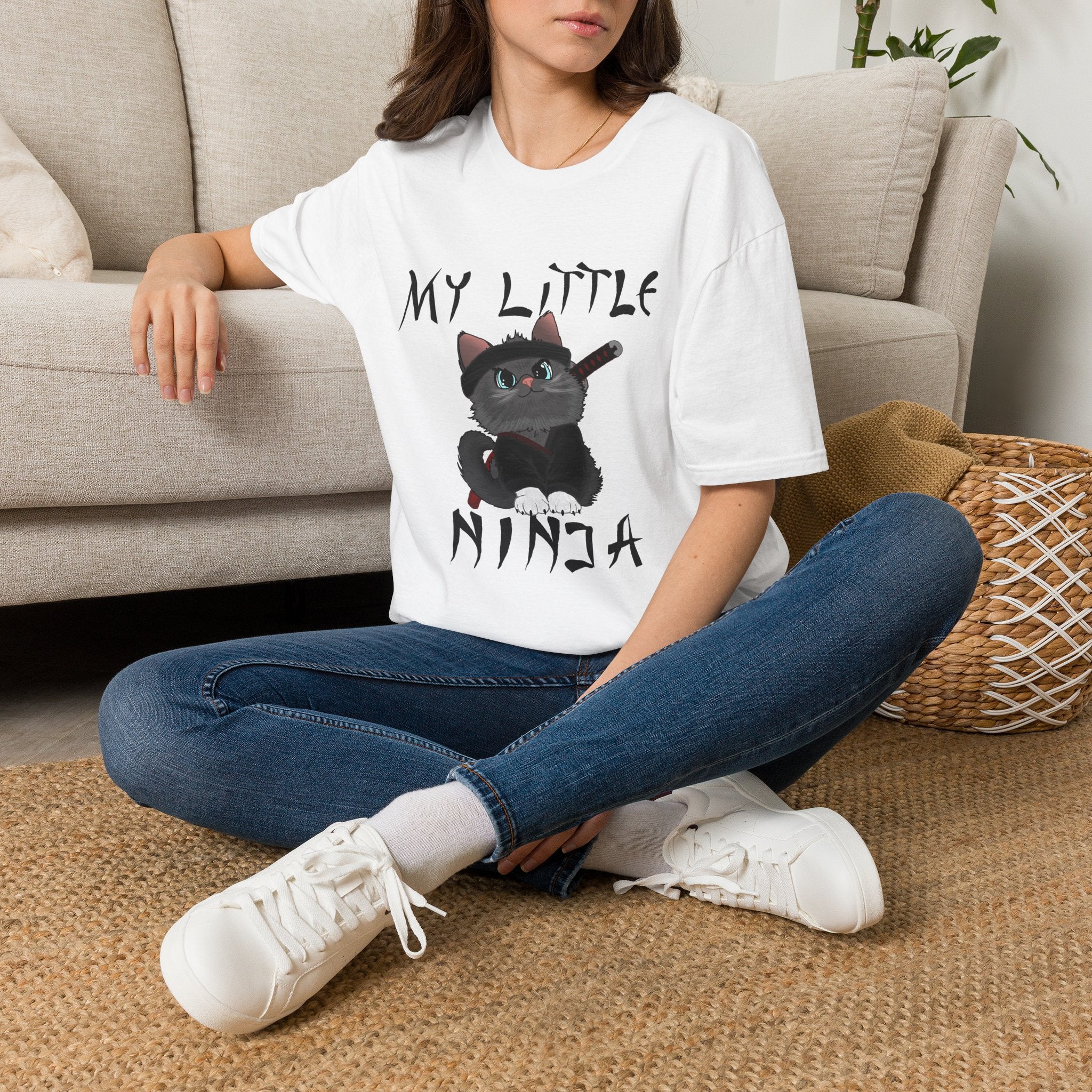 My Little Ninja T-Shirt — Cute Cat Ninja Graphic Tee