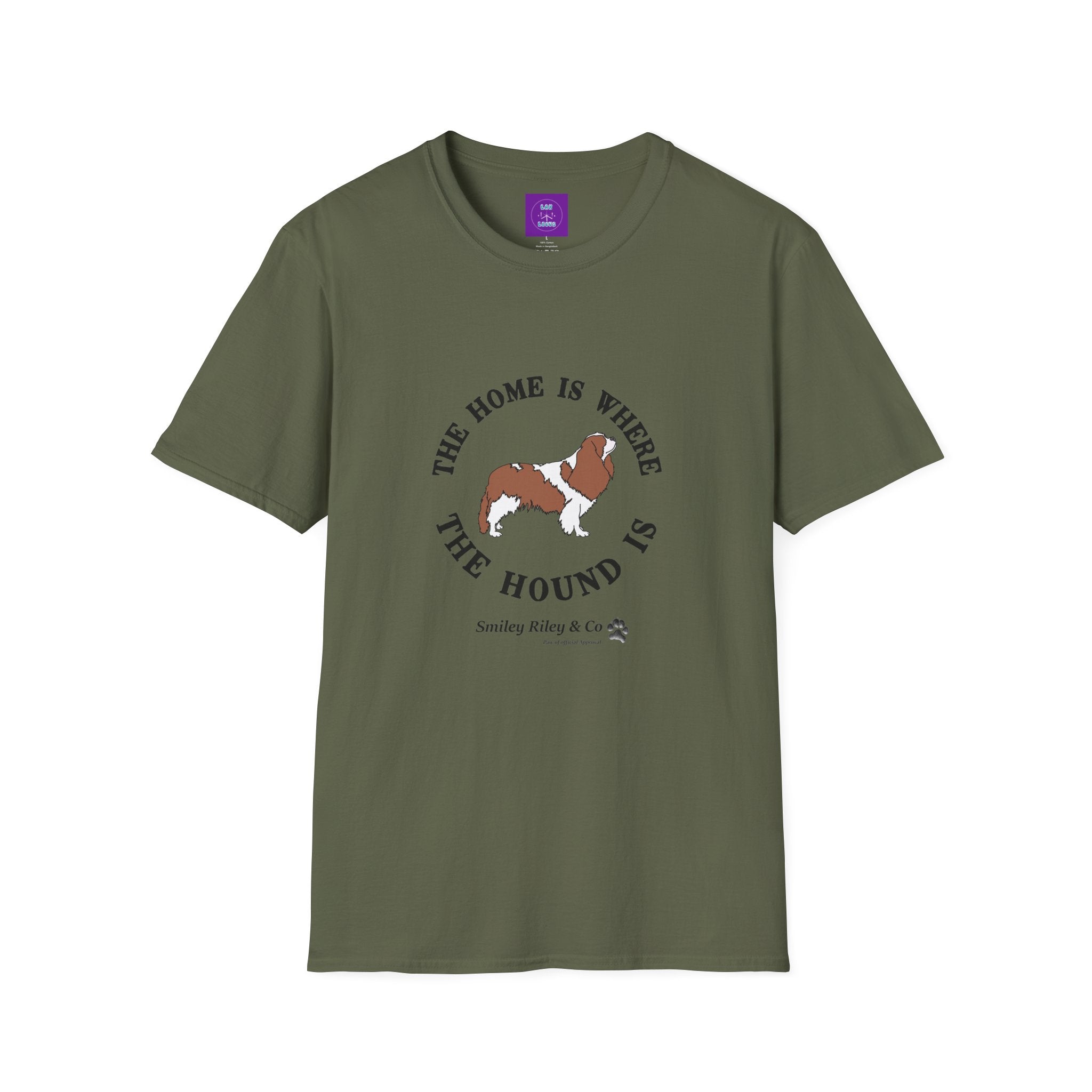 The Home Is Where The Hound Is Cavalier King Charles Spaniel T-Shirt