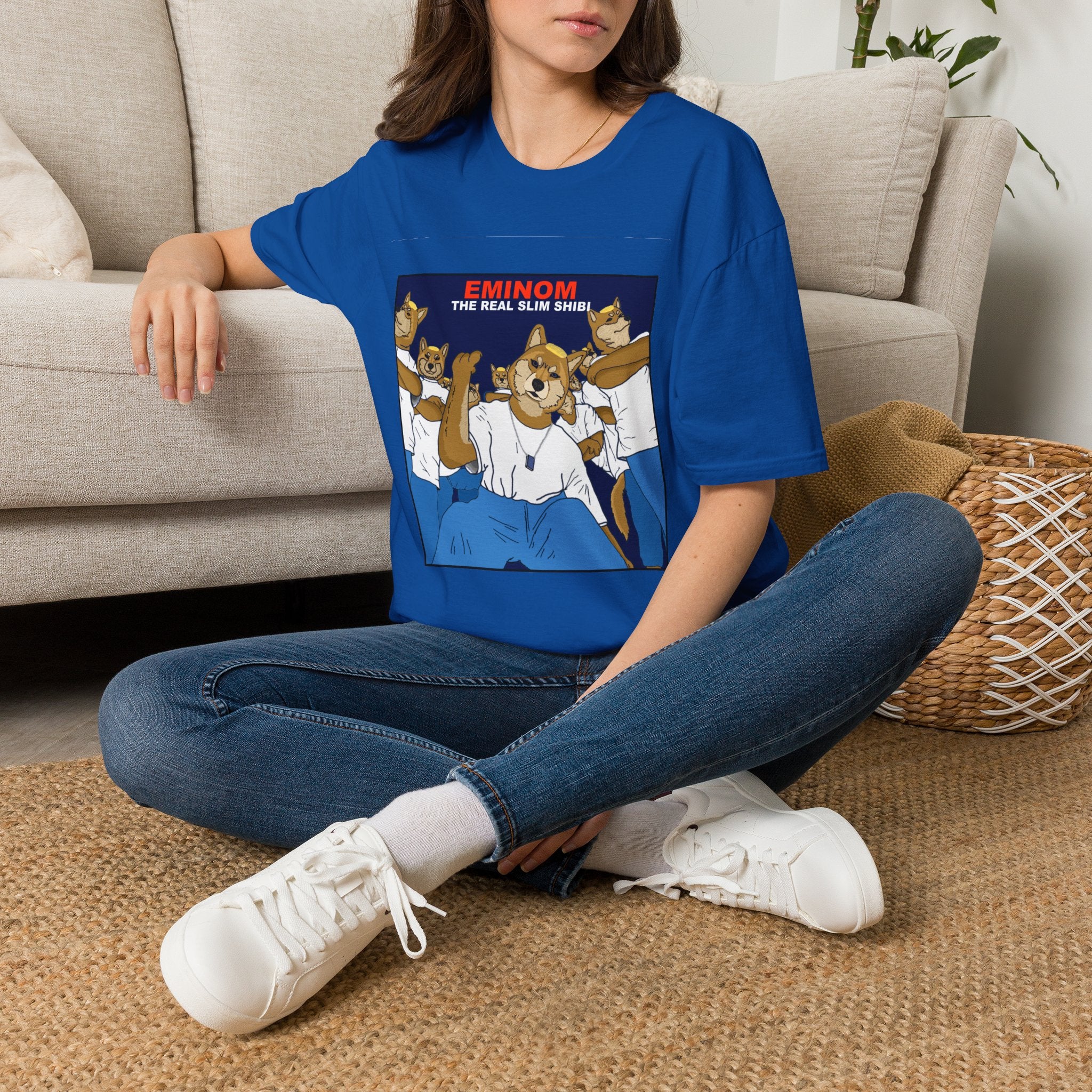 Eminom “The Real Slim Shibi” T-Shirt — Funny Shiba Inu Parody Tee
