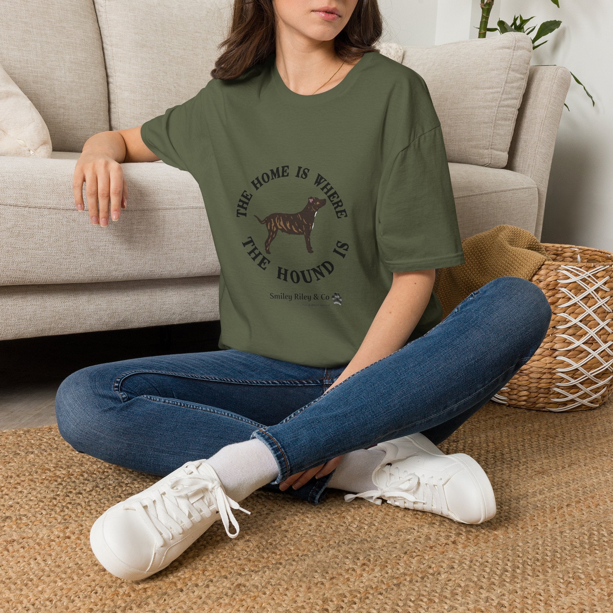 The Home Is Where the Hound Is Staffy T-Shirt