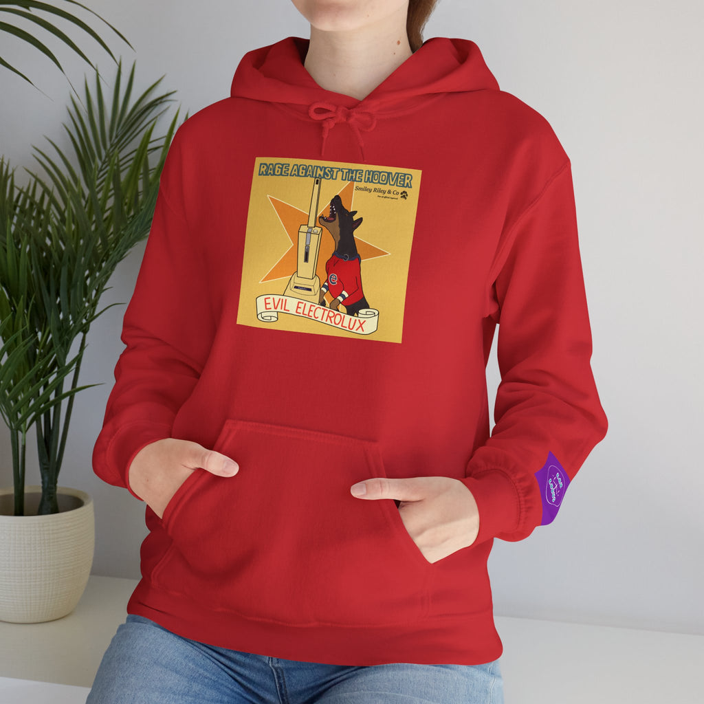 "Rage Against The Hoover" Novelty Hoodie Pullover