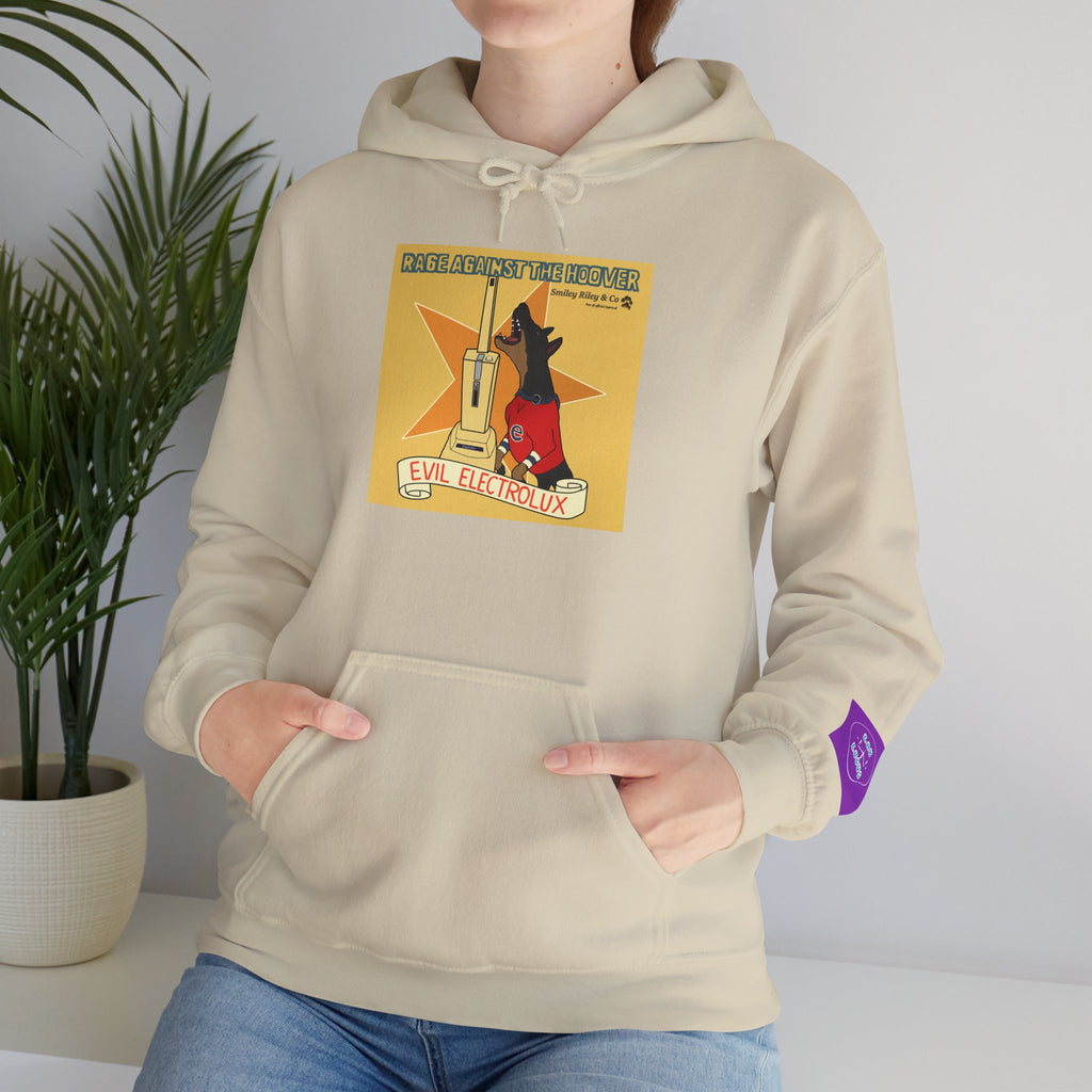 "Rage Against The Hoover" Novelty Hoodie Pullover