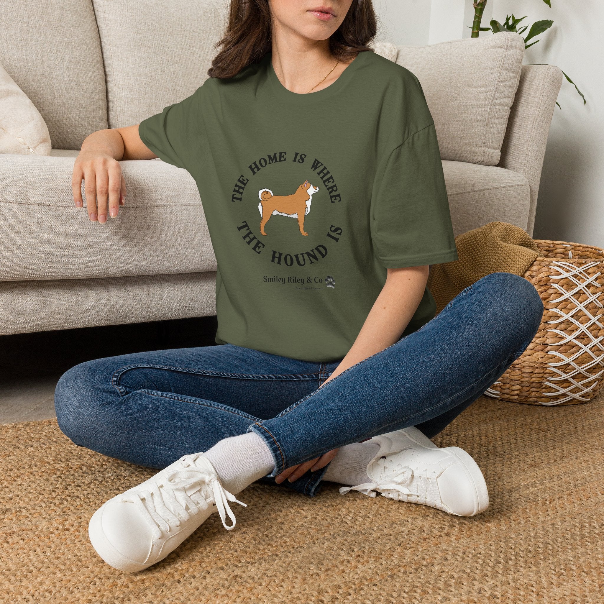 The Home Is Where The Hound Is Shiba T-Shirt