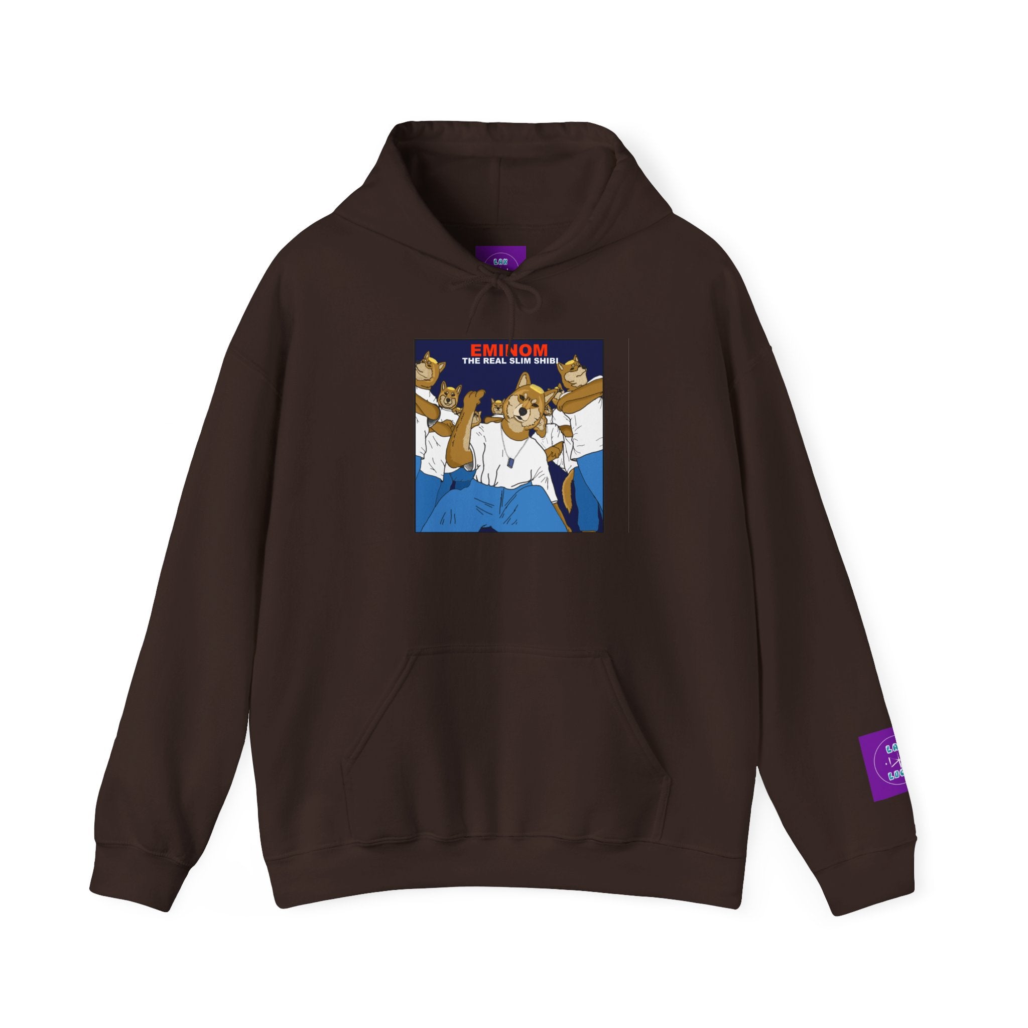 "Slim Shibi" Novelty Hoodie Pullover