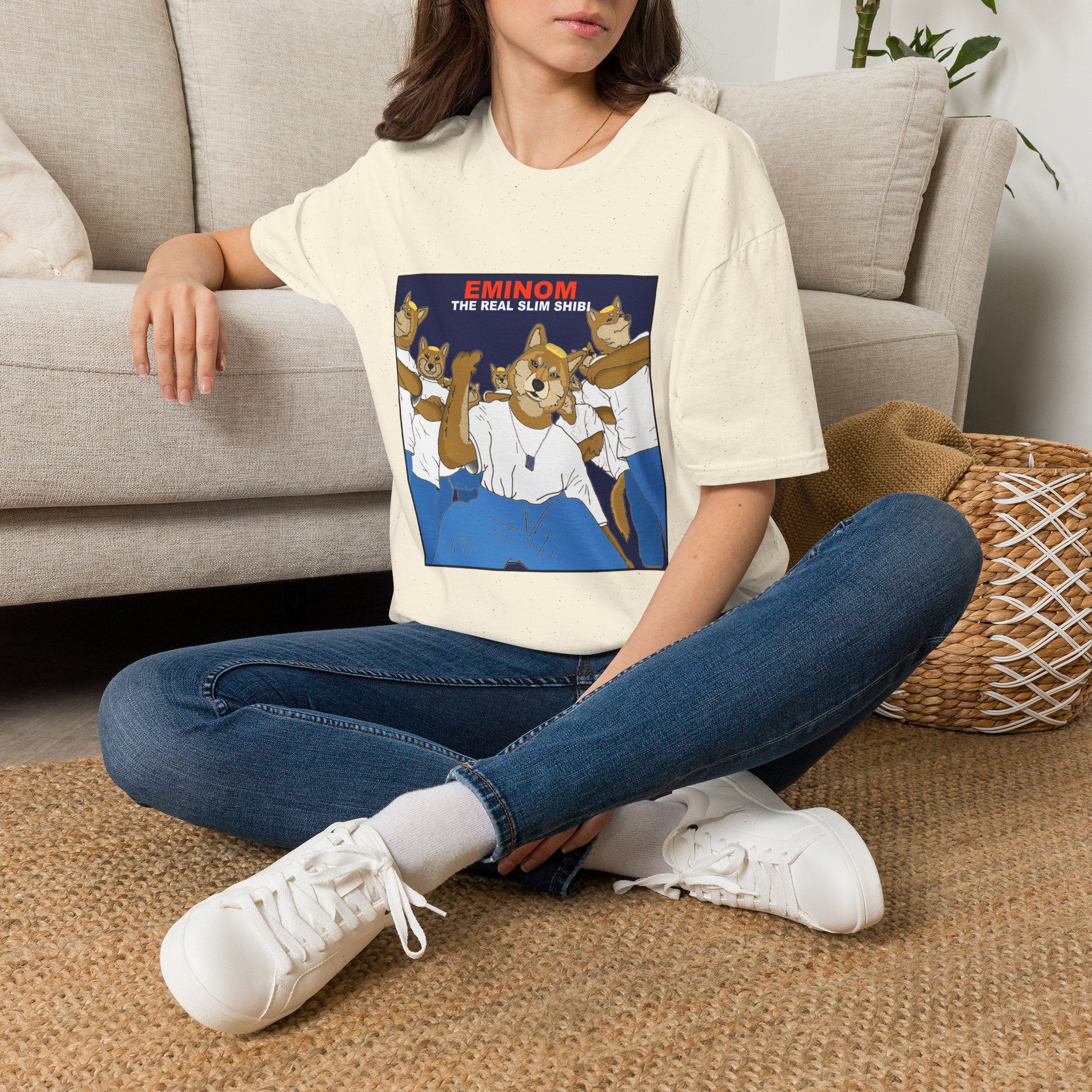 Eminom “The Real Slim Shibi” T-Shirt — Funny Shiba Inu Parody Tee