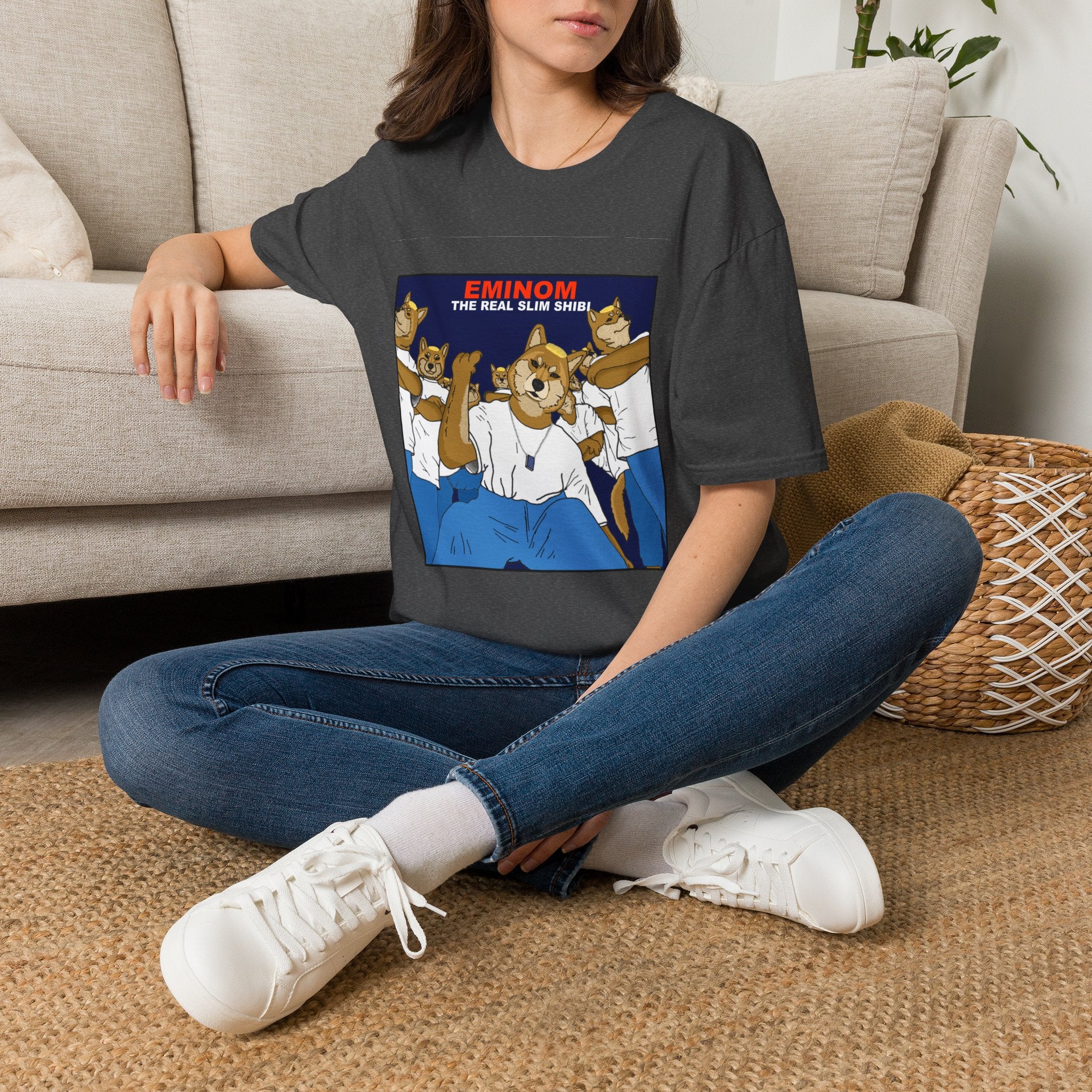 Eminom “The Real Slim Shibi” T-Shirt — Funny Shiba Inu Parody Tee