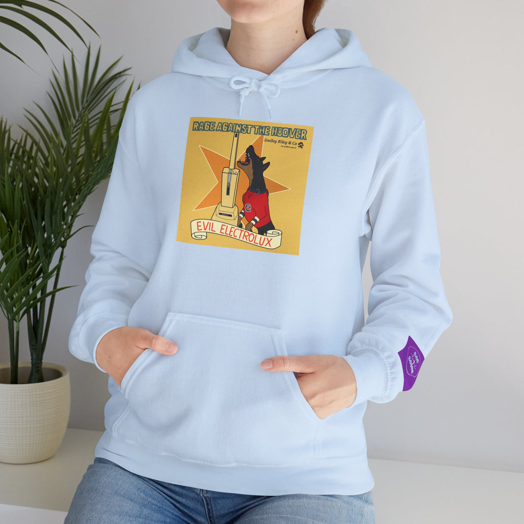 "Rage Against The Hoover" Novelty Hoodie Pullover