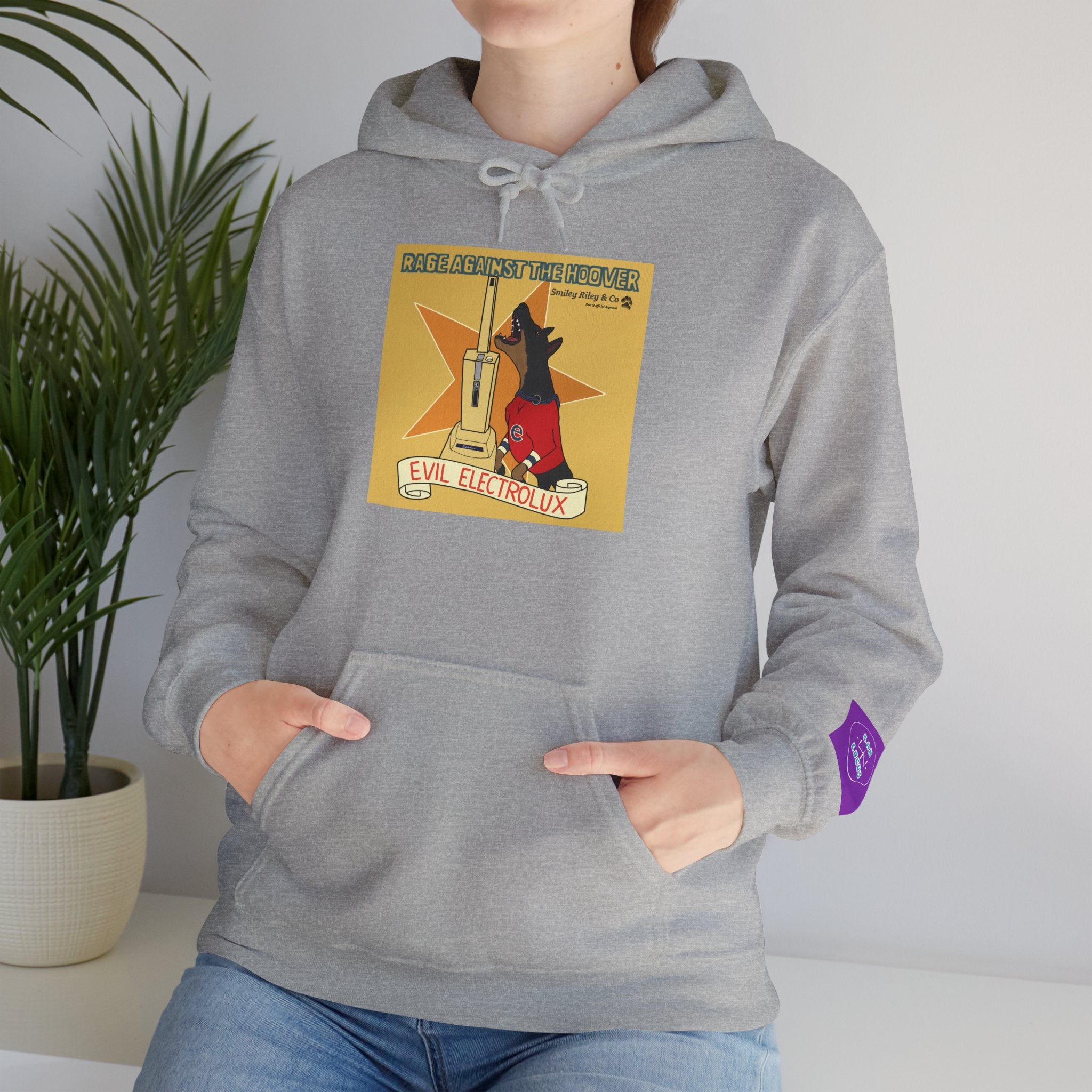"Rage Against The Hoover" Novelty Hoodie Pullover