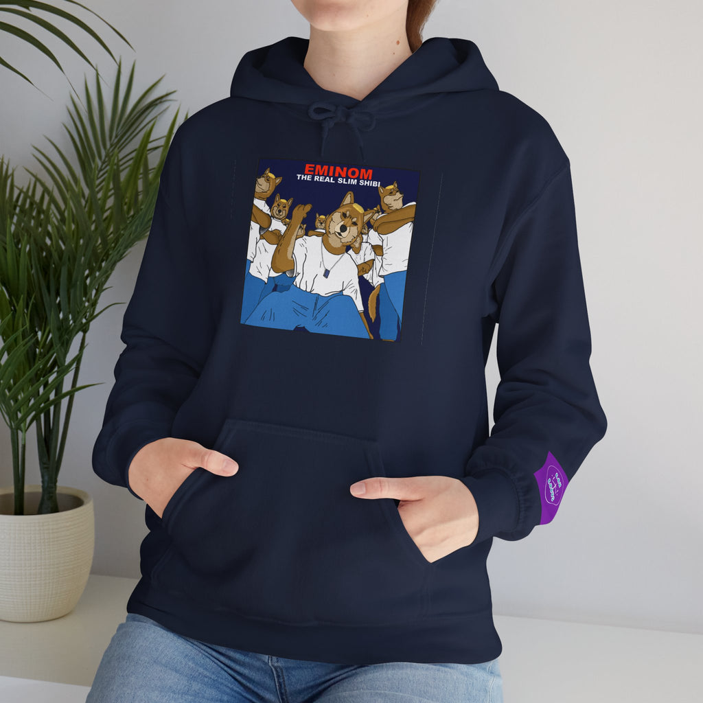 "Slim Shibi" Novelty Hoodie Pullover