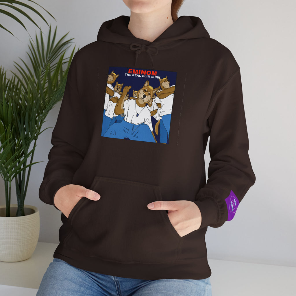 "Slim Shibi" Novelty Hoodie Pullover