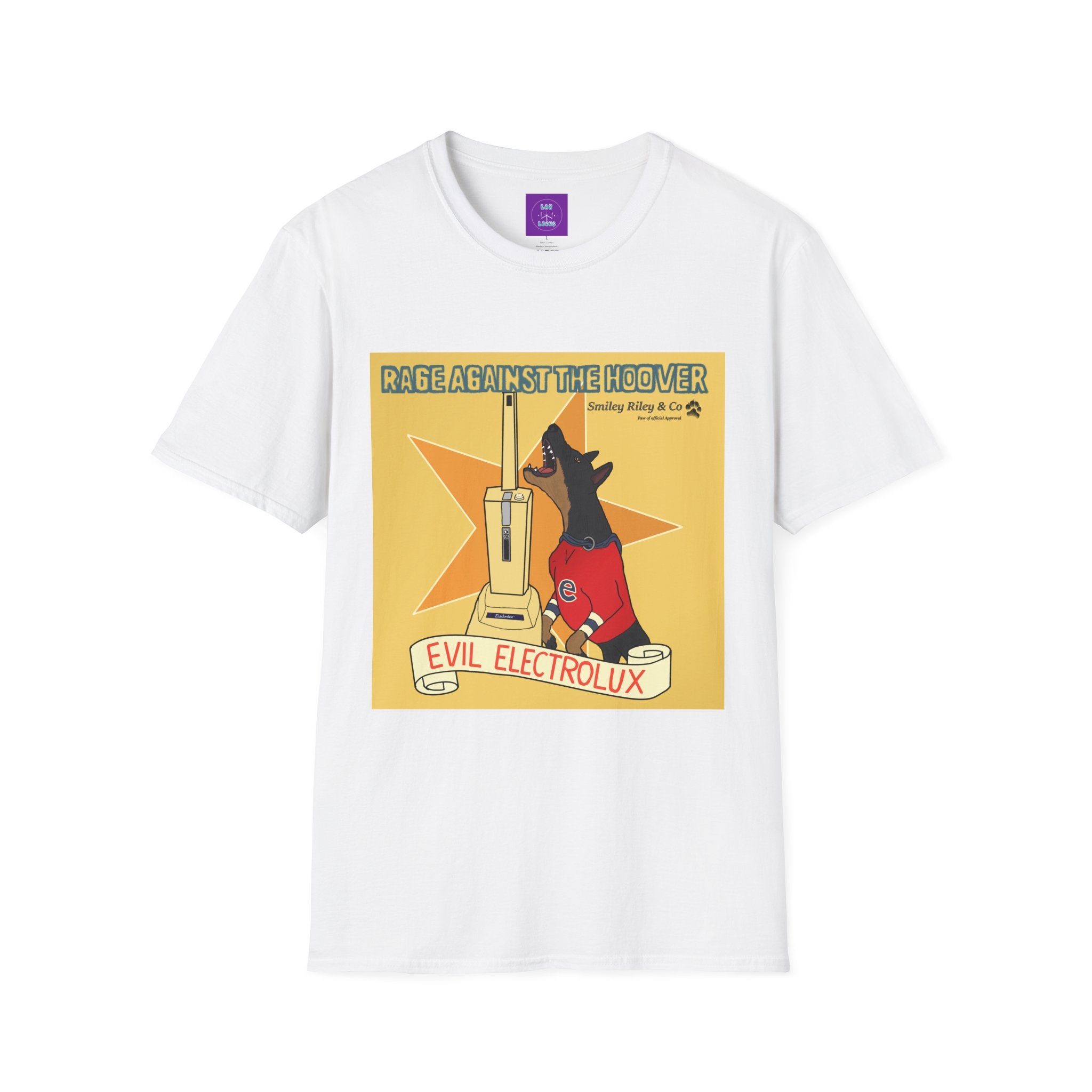 Rage Against The Hoover T-Shirt —  Band Parody Tee