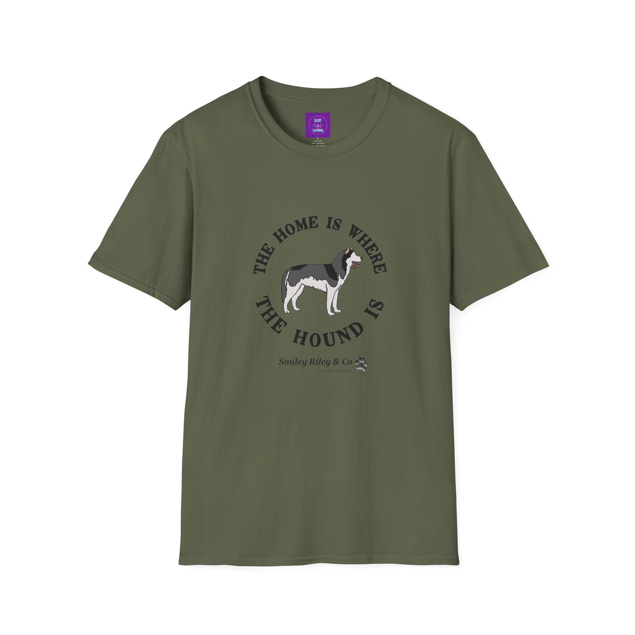 The Home Is Where The Hound Is Husky T-Shirt