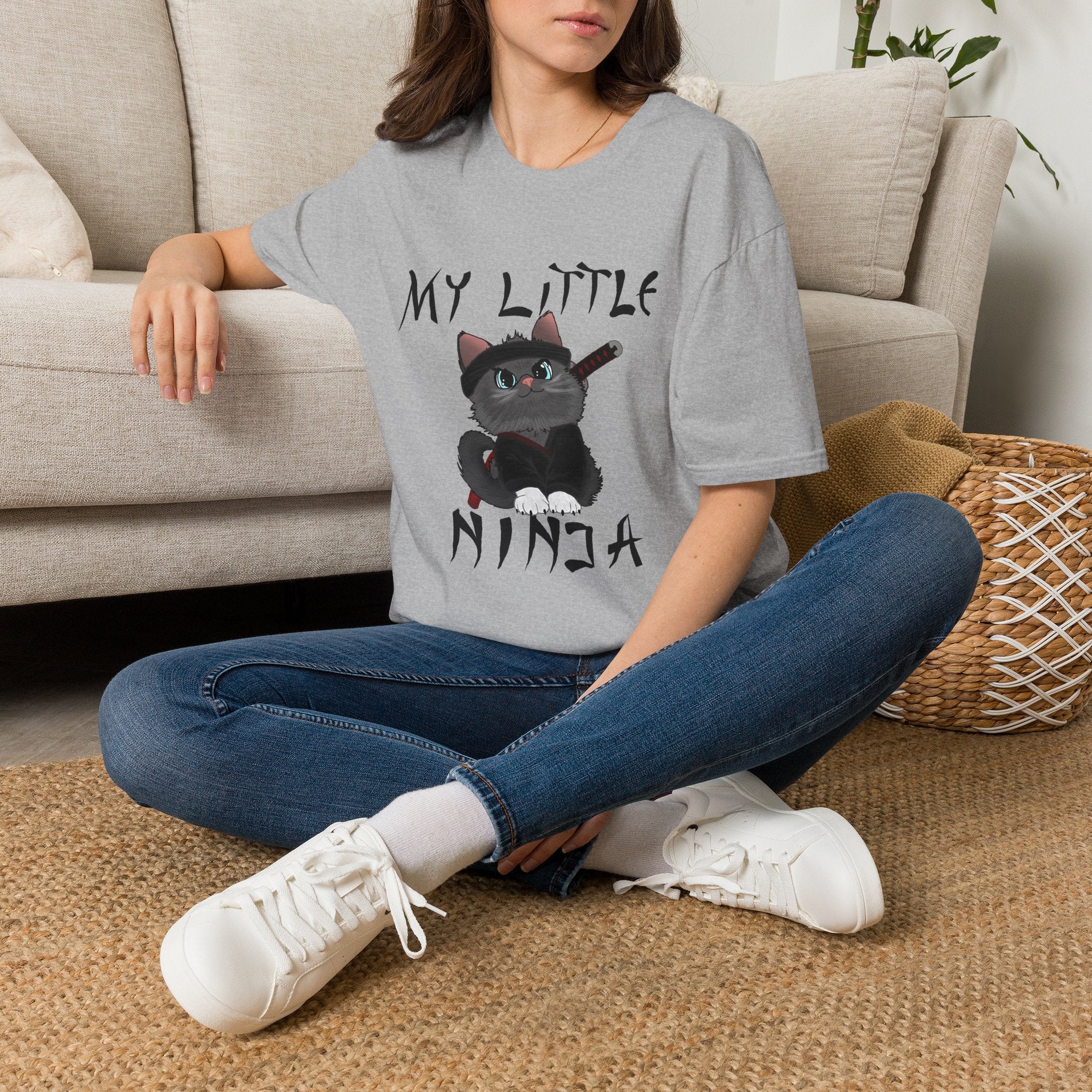 My Little Ninja T-Shirt — Cute Cat Ninja Graphic Tee
