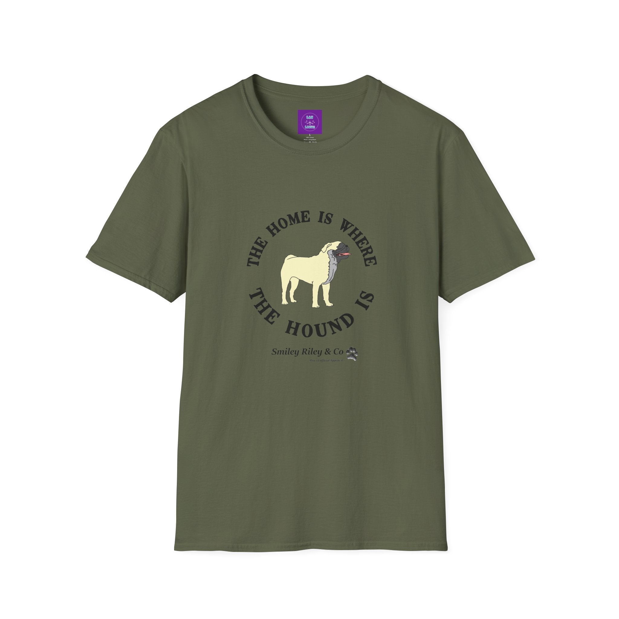 The Home Is Where The Hound Is Pug T-Shirt