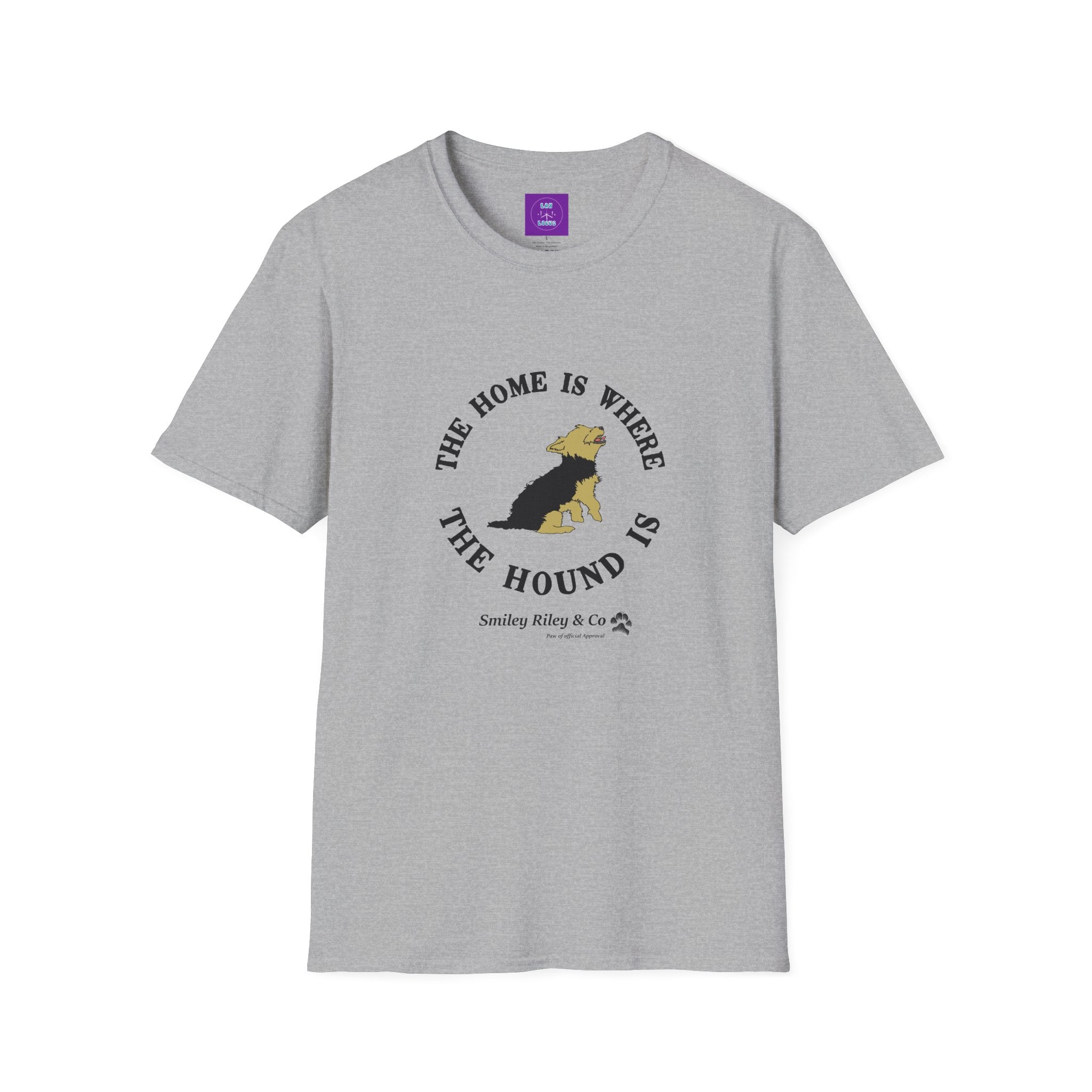 The Home Is Where The Hound Is Yorkie T‑Shirt