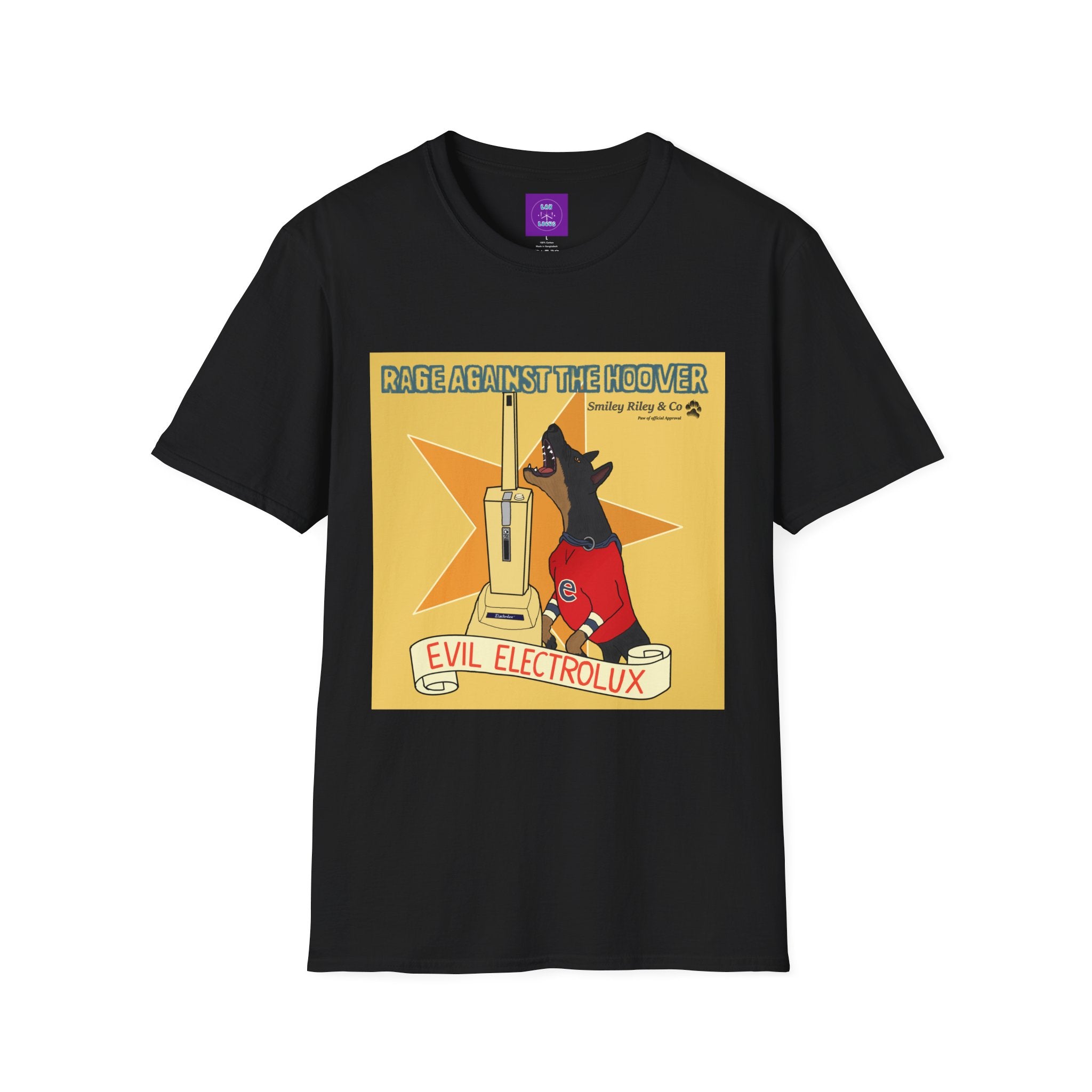 Rage Against The Hoover T-Shirt —  Band Parody Tee