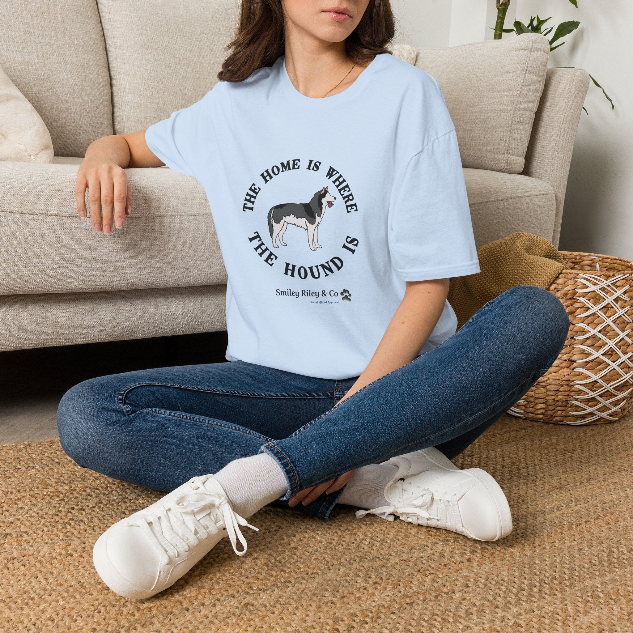 The Home Is Where The Hound Is Husky T-Shirt