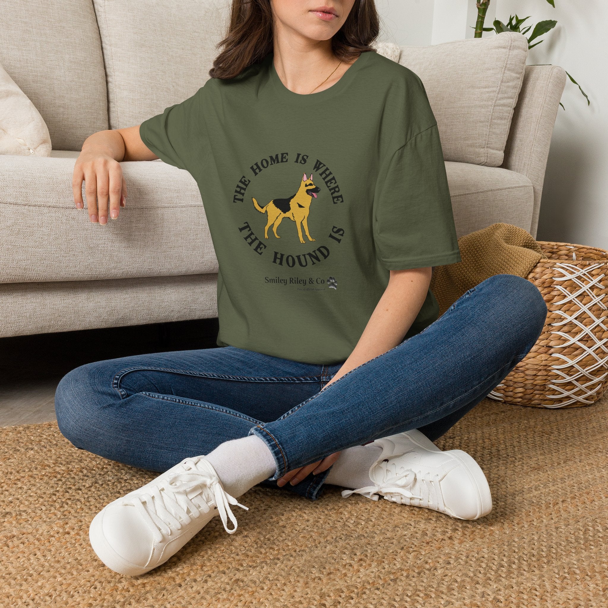 The Home Is Where The Hound Is German Shepherd T-Shirt