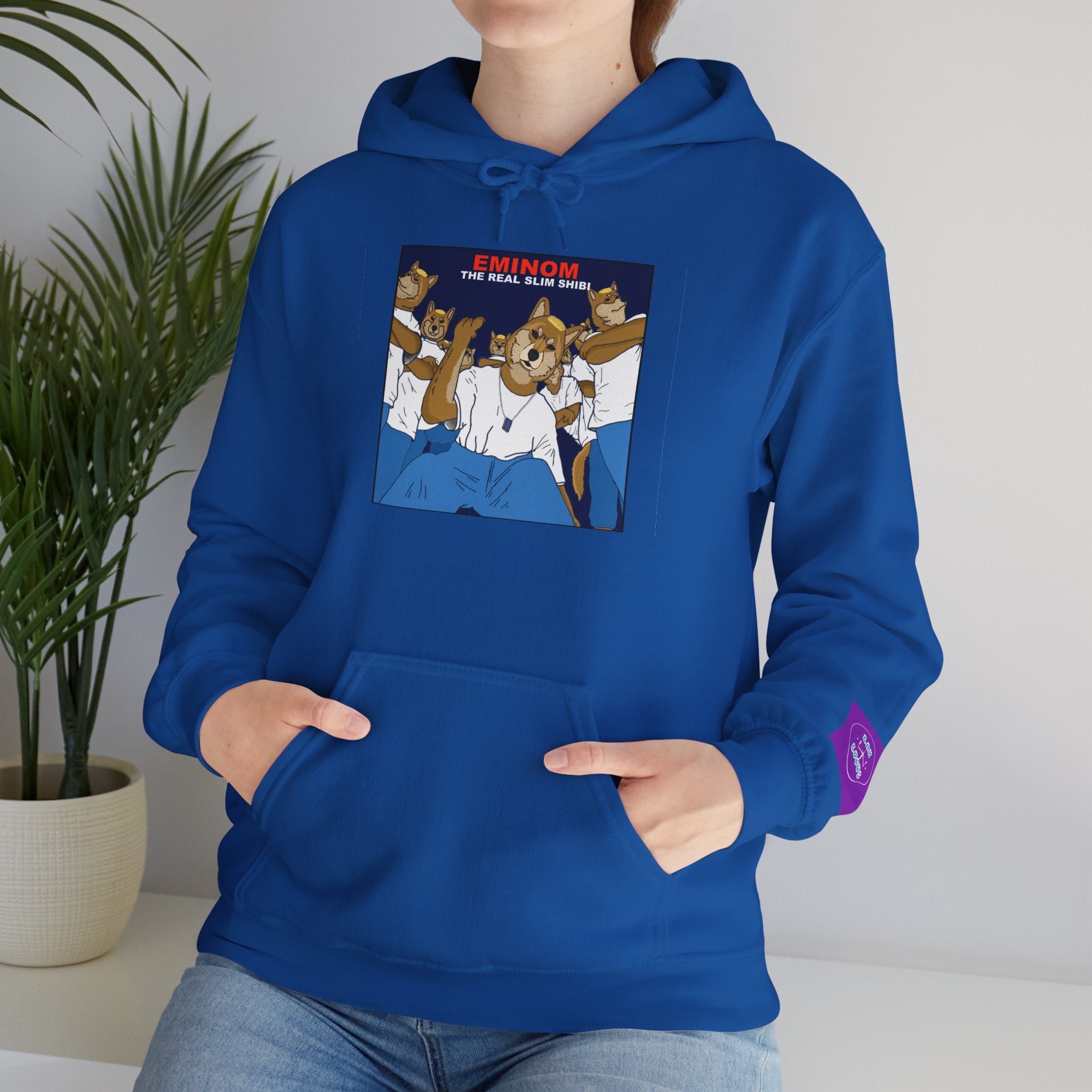 "Slim Shibi" Novelty Hoodie Pullover