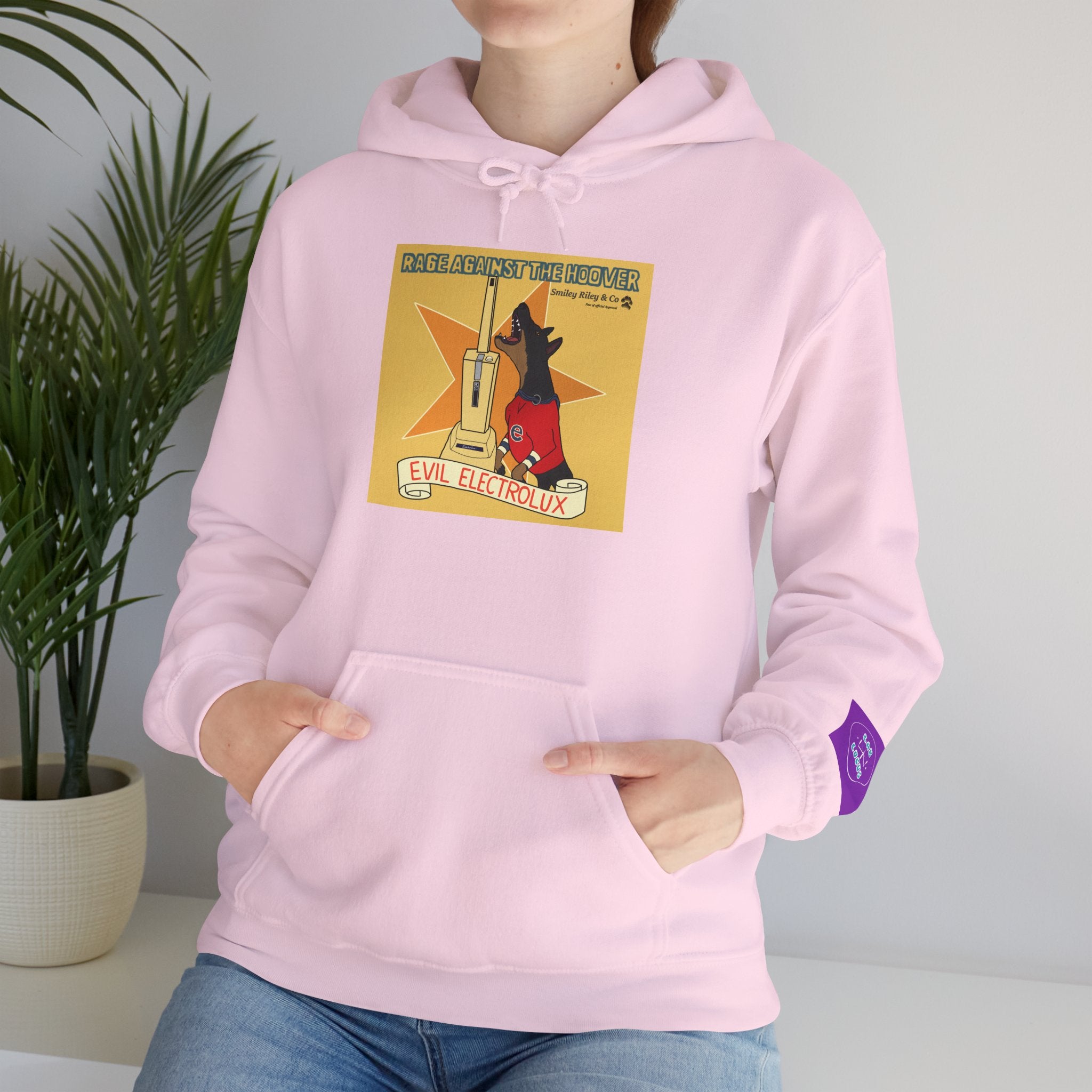 "Rage Against The Hoover" Novelty Hoodie Pullover